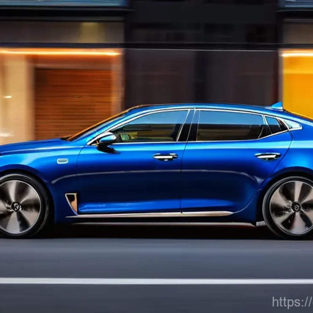 기아 K5와 쏘나타 비교 - **Kia K5: Dynamic Urban Statement**
    "A sleek and aggressive Kia K5, in a vibrant metallic deep b...